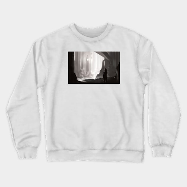 What am I looking for 2 (Black and White) Crewneck Sweatshirt by Anazaucav